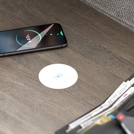 Charging Furniture Desktop Hidden Embedded Wireless Charger with PD 5V/3A 15W for All Enabled Devices