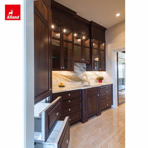 Alland Kitchenette Mid Century Estilo rústico Despensa Organizador Armarios Madera antigua Madera maciza Diseño vintage Gabinete de <span class=keywords><strong>cocina</strong></span> - Product Image 6