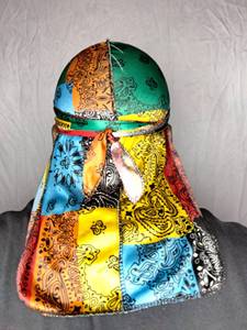 <span class=keywords><strong>Durag</strong></span> en Satin soie multicolore pour homme, Bandana de haute qualité, très bon <span class=keywords><strong>prix</strong></span>, - Product Image 3
