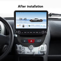Radio de Coche 2 Din con GPS, Pantalla Táctil Inalámbrica Carplay para Peugeot 107 2005-2016, Toyota Aygo, Citroën C1 2005-2014, Unidad Principal