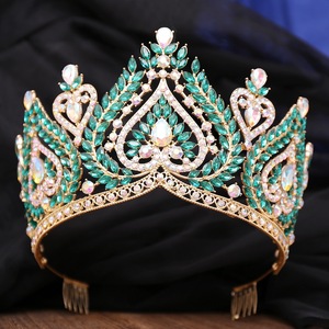Corona Nobile Barocca Europea e Americana con Cristalli e Diamanti, per Spose e Regine, Regolabile, per Spettacoli Teatrali - Product Image 6