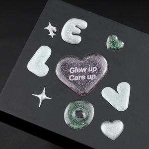 Pegatinas de Resina Epoxi 3D Personalizadas, Forma Personalizada, Purpurina, Gel Transparente, Pegatinas Decorativas de Resina en Forma de Domo, Impermeables - Product Image 1