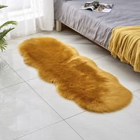 Décoration intérieure, tapis en peluche solide multifonctionnel populaire, tapis antidérapant, tapis moelleux en fausse fourrure de mouton