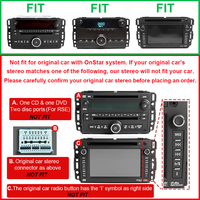 Autoradio 7 pouces pour Chevrolet Silverado 2007-2013, double DIN, écran tactile, avec CarPlay, USB, GPS