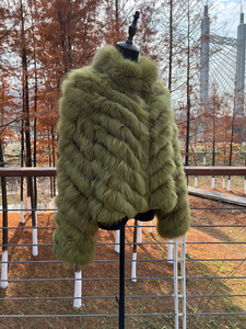 Manteau en <span class=keywords><strong>fourrure</strong></span> de renard de luxe réversible léger d'hiver Manches longues Doublure <span class=keywords><strong>lisse</strong></span> Vrai manteau en <span class=keywords><strong>fourrure</strong></span> de renard pour femmes Mode <span class=keywords><strong>fourrure</strong></span> - Product Image 6