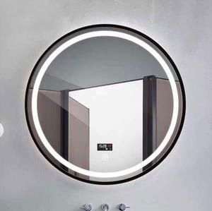 Espejo de tocador LED Circular moderno Premium, interruptor inteligente de pantalla táctil antivaho para baño, salón, sala de estar, hoteles, hospitales - Product Image 1