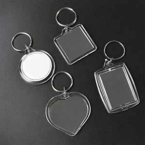 Porte-carte photo promotionnel en acrylique, cadre photo pour collection, pendentif porte-clés de forme spéciale, cadre transparent - Product Image 2