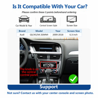 Écran vidéo Android pour voiture sans fil Apple CarPlay Android Auto Audi A1/A3/A4/A5/A6/A8/Q2/Q3/Q5/Q7/S4/S5/MMI/MIB 1 an