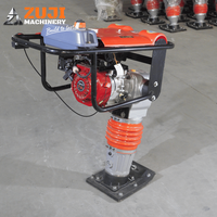 Compacteur à piston ZUJI HCD125, moteur essence/diesel/électrique 5,5 CV, 125 kg, 220 V/380 V, équipement de compactage du sol et de construction routière