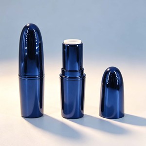 Tube à lèvres vide personnalisé avec logo, en plastique ABS, capuchon métallique dégradé, pour emballage cosmétique - Product Image 4