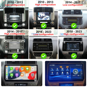 Écran 12,3 pouces compatible avec Toyota <span class=keywords><strong>Prado</strong></span> 2010-2022, unité de navigation Android IPS tout-en-un avec CarPlay sans fil - Product Image 4