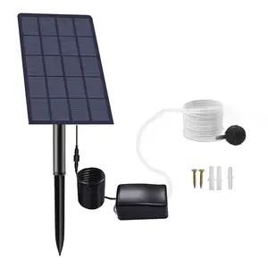 5V2. Pompa per ossigeno a trasmissione diretta solare da 5W pompa per ossigeno ad azionamento solare senza batteria aeratore per laghetto per pesci cc