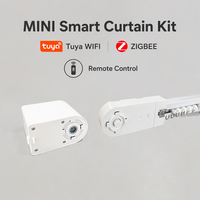 Mini rideau électrique intelligent motorisé Tuya Zigbee WiFi, moteur de rideau, télécommande compatible avec Alexa Apple Home