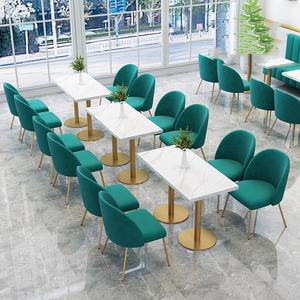 Elegante Luz de lujo muebles de restaurante de madera maciza juegos de café de metal comedor conjunto de sofás y sillas de tela para <span class=keywords><strong>restau</strong></span> - Product Image 3