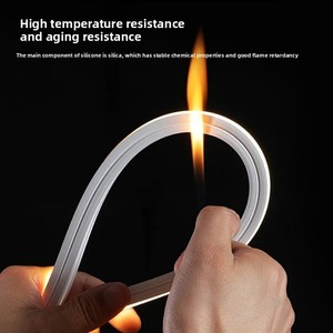 Cubierta de silicona resistente a altas temperaturas para tiras de luz LED, funda flexible impermeable para bordes de cinturones - Product Image 3