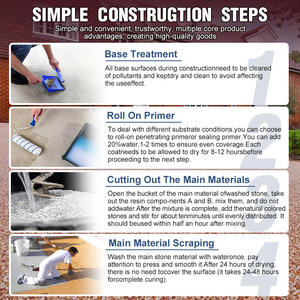 Piedra Lavada <span class=keywords><strong>con</strong></span> Resina de Alta Calidad para Paredes Exteriores - Resistente a la Intemperie, Fuerte Decoración - Product Image 6
