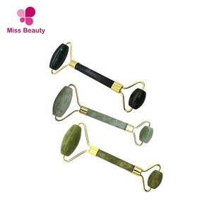 Miss Beauté Nouveautés <span class=keywords><strong>Chine</strong></span> Meilleur 100% Vert naturel Rouleau Pierre Organique <span class=keywords><strong>Jade</strong></span> Masseur Portatif De Rouleau de Massage - Product Image 5
