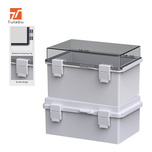 IP66 Waterproof Outdoor Electrical Junction <strong>Box</strong> 400x300x170 Hinged Plastic Enclosure Mounting Plate Electronics Instrument - Product Image 1