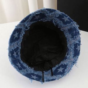 Chapeau Bob Unisexe Vintage en Jean Vieilli Style Classique de Créateur, Broderie 3D Quotidienne, Protection Solaire en Toile – Vente en Gros - Product Image 4