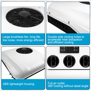 Climatiseur de refroidissement portable électrique de toit refroidisseur de <span class=keywords><strong>parking</strong></span> alimenté par batterie semi-diesel couchette camion couchette cabine - Product Image 3