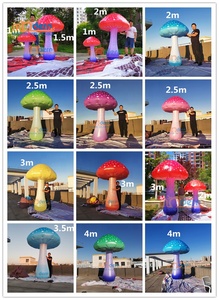 Alicia en el país de las Maravillas fiesta corporativo decoración de escenario luz inflable hongo mariposa inflable - Product Image 4
