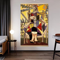Tableaux encadrés sur toile : Reproductions d'art abstrait pour décoration murale