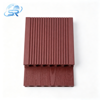 Planche de terrasse WPC 140x25mm, grain de bois embossé 3D, revêtement de sol composite extérieur pour patio, terrasse, jardin