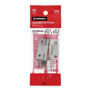 Borsa Master con 36 unità con 2 cerniere rettangolari 1-1/2 ', acciaio lucido - Product Image 1