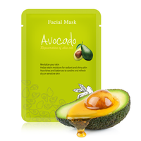 Masque Visage en Tissu Coréen Personnalisé en Gros, Ingrédients Grenade Concombre Arbre à Thé Charbon Miel Avocat Aloe Vera