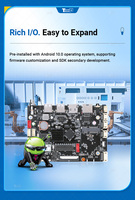 Carte mère industrielle embarquée Allwinner A133 Quad Core Android 10 Linux LVDS EDP MIPI WiFi BT pour IoT HMI