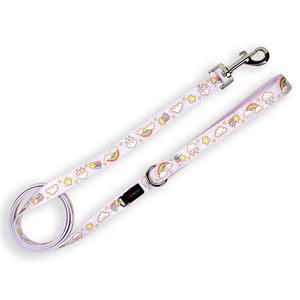 Paquete de arnés para perros de arcoíris y nubes moradas de lujo, arnés ajustable para mascotas con correa, collar, pajarita, pañuelo y soporte para bolsa de caca - Product Image 4