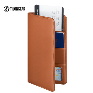 TILONSTAR TPW100 Multiple <b>Card</b> Slots Passport ID Credit <b>Card</b> <b>Holder</b> <b>Wallet</b> Leather Passport Protection Case RFID Passport <b>Holder</b> - Product Image 3