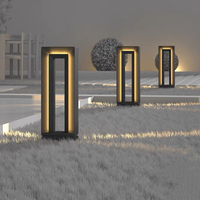 Nouvelle conception 2024, lumière LED carrée de haute qualité pour pelouse, lumière de paysage moderne et simplifiée pour cour et parc, diode électroluminescente extérieure