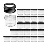 Vente en gros de pots en verre Mason à ouverture standard de 4 oz avec couvercles pour confiture, desserts, cadeaux de mariage, cadeaux DIY