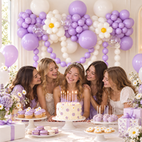 Ensemble de 46 ballons en papier en forme de nœud papillon, de bulle et de cœur pour la décoration de fête d'anniversaire, de mariage ou de la Saint-Valentin