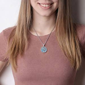 Collana Merryshine con Ciondolo Albero della Vita in Ottone e Madreperla, Gioielli Gotici per Donne - Product Image 5