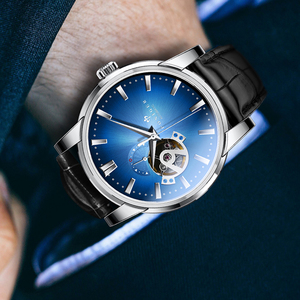 Reloj de pulsera automático PONIGER de 41,5 mm con indicador de día y noche de 24 horas, cronómetro, movimiento Seiko de 24 joyas, reserva de marcha de 40 horas, resistente al agua hasta 50 m - Product Image 3