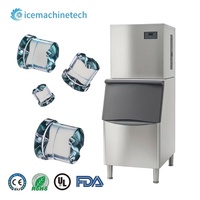 Máquina Automática Comercial para Hacer Hielo en Cubos de Anís Estrellado, Máquina de Hielo de 120 kg y 500 kg, Equipo de Producción de Hielo en Cubos Cilíndricos de Alta Eficiencia