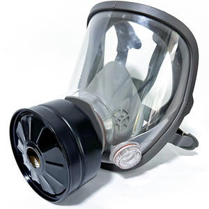 Wiederverwendbare Atemschutzmaske Vollgesichts-Gasmaske Überlebens- und Nuklearschutz mit 40mm Aktivkohlefilter Staubschutz - Product Image 1