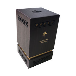 2025 haut de gamme personnalisé Portable élégant gaufrage haut bas carton rigide boîte de parfum éponge doublure offset brillant stratification - Product Image 2