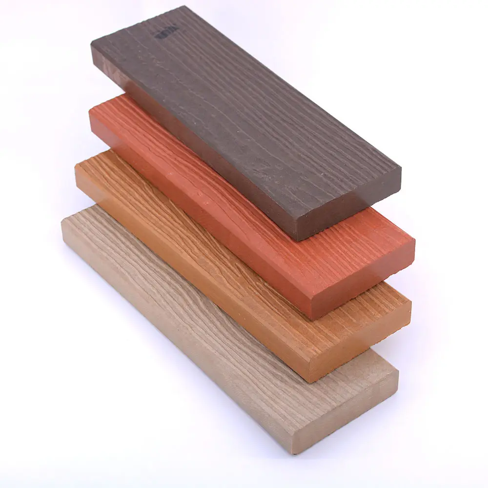 समग्र लकड़ी अनाज फाइबर सीमेंट की तुलना में बेहतर सह बाहर निकालना और पीवीसी अलंकार