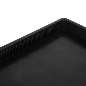 3W-9805115 Antistatic ESD Plastic Packing Tray Black Plastic Electronic Component Stackable Conductive Pcb Esd Tray