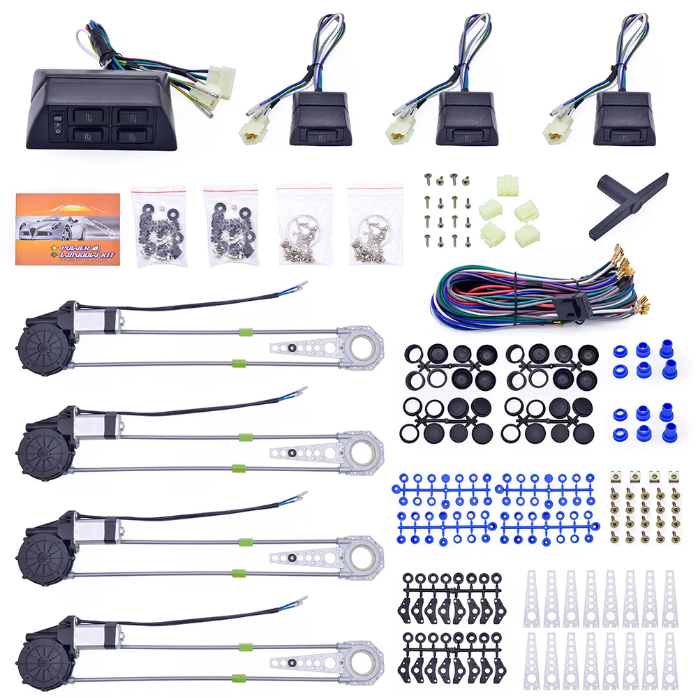 ऑटो इलेक्ट्रॉनिक्स पावर विंडो स्विच 4 दरवाजे पावर विंडो किट के लिए यूनिवर्सल कार