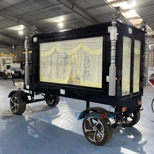 Factory Customized Vintage Black Coffin Carriage Horse Wagon Antique Electric Buggy Electric Funeral Horse Hearse - Product Image 2
