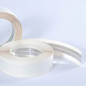 white 30m*50mm flexible metal corner protectors tape/flexible corner tape with metal strip/galvanized angle metal corner tape