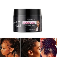 KORMESIC Gel Coiffant Fixation Extra Forte pour Cheveux 4C, Perruques et Tresses – Contrôle Instantané – Marque Privée
