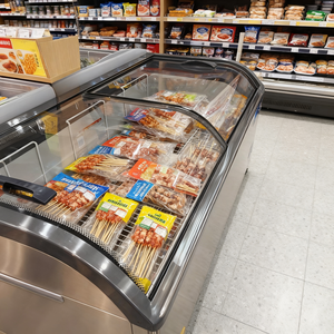 Congélateur îlot, congélateur de présentation îlot, grande capacité, coffre, réfrigération de supermarché, glissière <span class=keywords><strong>gauche</strong></span> droite - Product Image 1