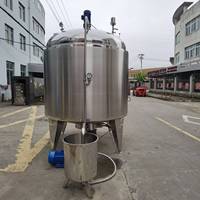 Mélangeur sous vide de colle blanche de l'acier inoxydable 304 1000L, homogénéisateur, réservoir de mélange de chauffage de pâte avec l'agitateur