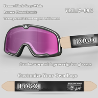 Lunettes de cyclisme rétro unisexes, vision de jour et de nuit, logo personnalisé, protection UV, photochromiques, lunettes de ski sportives