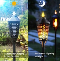 Étanche solaire faux feu effet flamme led jardin lanterne lumière vacillante torche lumière décorative extérieure pour jardin extérieur